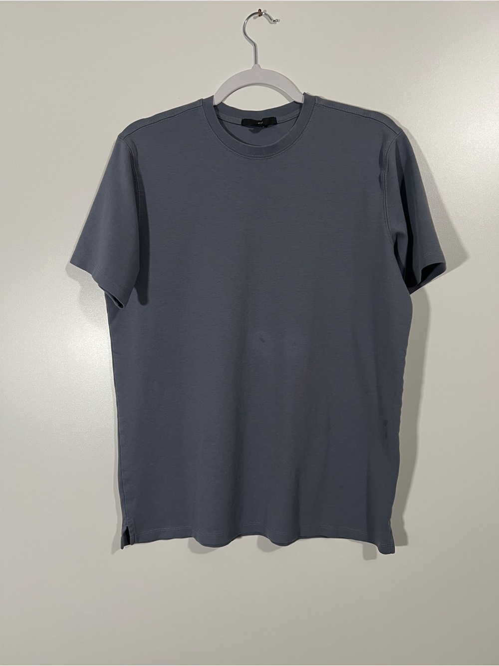 JEFF Atlantic Short Sleeve Pima Cotton T-shirt Size Large Blue Slate